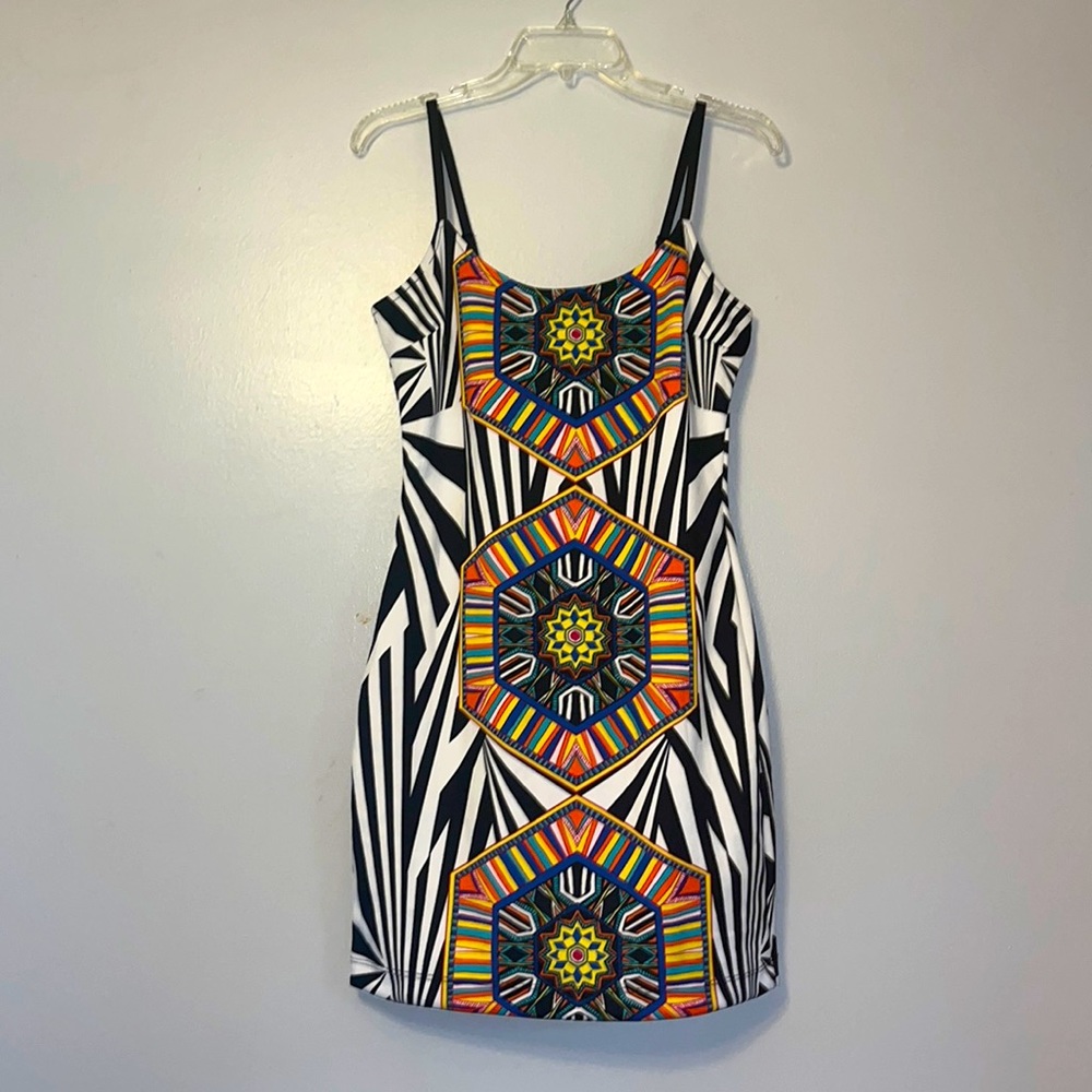 Stiletto’s Colorful Adjustable Spaghetti Strap Dress - Picture 1 of 8